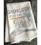 Grandma's Kitchen Towels, Funny Kitchen Towel, Hand Towels, Grandma Gifts, Kitchen Towels, Flour Sack Towels