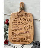 Hot Cocoa Cutting Board