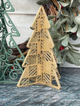 Set of 5 Wooden Christmas Trees