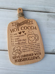 Hot Cocoa Cutting Board