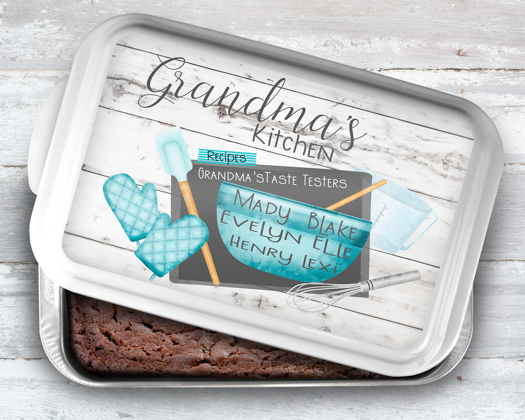 Kitchen Text Personalized Glass Storage Jar