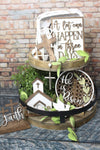 Religious Easter Tiered Tray