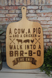 Funny BBQ Cutting Board