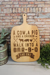 Funny BBQ Cutting Board