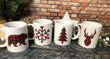 Buffalo Plaid Christmas Coffee Mugs