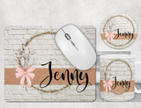Brick Wreath Desk Set