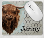 Highlander Cow Desk Set