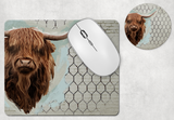 Highlander Cow Desk Set