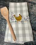 Embroidered Chicken Towel