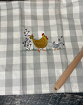 Embroidered Chicken Towel
