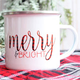 Merry And Bright Metal Mug