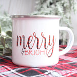 Merry And Bright Metal Mug