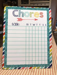 Chore Charts, Personalized Chore Chart, Dry Erase Chore Charts