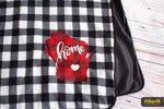 Plaid States Stadium Blanket, Picnic Blanket, State Home Blankets, Personalized Blankets, Buffalo Plaid Blankets, Christmas Blankets