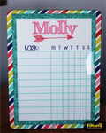 Chore Charts, Personalized Chore Chart, Dry Erase Chore Charts