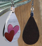 Valentine Drop Earrings. Valentine Earrings, Small Drop Earrings, Heart Earrings, Valentine Gifts