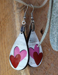 Valentine Drop Earrings. Valentine Earrings, Small Drop Earrings, Heart Earrings, Valentine Gifts