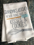 Grandma's Kitchen Towels, Funny Kitchen Towel, Hand Towels, Grandma Gifts, Kitchen Towels, Flour Sack Towels