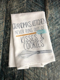 Grandma's Kitchen Towels, Funny Kitchen Towel, Hand Towels, Grandma Gifts, Kitchen Towels, Flour Sack Towels