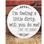 Funny Laundry Sign, Laundry Door Hanger, Laundry Wall Decor, Farmhouse Decor, Spring Decor, Farmhouse Signs