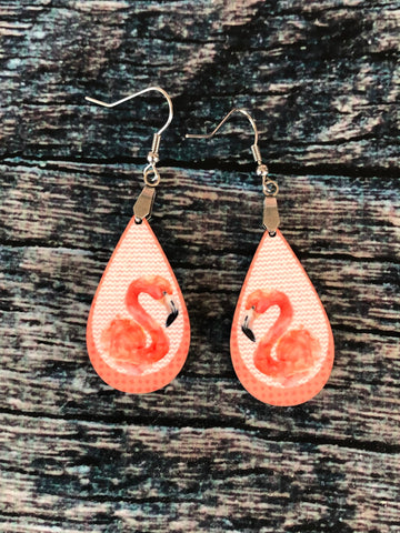 Flamingo Earrings, Summer Earrings, Flamingo Gifts, Drop Earrings