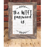 Wifi Password Sign, Dry Erase WiFi Board, Wifi Sign, Farmhouse Decor, Internet password sign
