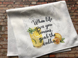 When life gives you lemons, grab the vodka kitchen towel, Funny Kitchen Towel, Hand Towels, Kitchen Towels, Flour Sack Towels, Lemon kitchen