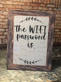 Wifi Password Sign, Dry Erase WiFi Board, Wifi Sign, Farmhouse Decor, Internet password sign