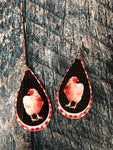 Chicken Earrings, Farm Earrings, Farm Girl Gifts, Chicken Gifts, Funny Earrings, Drop Earrings