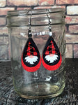 Gnome Earrings, Christmas Earrings, Drop Earrings, Gnome Christmas Earrings