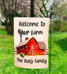 Personalized Farm Garden Flag
