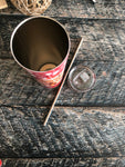 Aqua Cow Tumbler