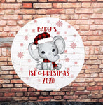 Baby First Christmas Ornament, 2021 Ornaments, Elephant Ornament, Christmas Decor, Baby Ornaments , Farmhouse Christmas Ornaments