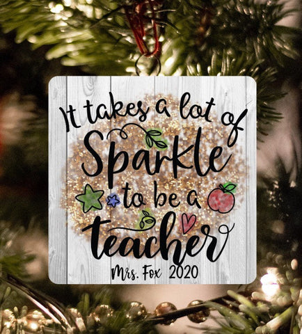 Teacher Ornament, Personalized Ornaments, Ornaments, Christmas Decor, Name Ornaments, Farmhouse Christmas Ornaments, Teacher Gifts