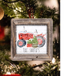 Red Tractor Ornament, Personalized Ornaments, Farmhouse Ornaments, Christmas Decor, Name Ornaments, Farmhouse Christmas Ornaments