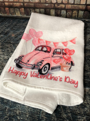 Valentine Car Kitchen Towel