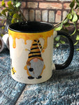 Bee Gnome Desk Set, Mouse Pad, Coaster & Coffee Mug Set