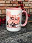 Valentine's Day Car Coffee Mug