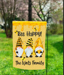 Bee Happy Garden Flag