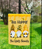 Bee Happy Garden Flag