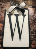 Farmhouse Door Hanger, Personalized Door Hanger, Farmhouse Decor, Shiplap Tag, Spring Decor, Summer Signs