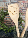 Wisconsin Wooden Spoons, Home Gifts, State Gifts, Personalized State Gifts, Wisconsin gifts, Engraved wooden spoons, Christmas gifts