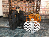 Set of 3 wood pumpkins