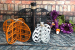 Set of 3 wood pumpkins