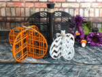 Set of 3 wood pumpkins