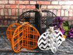 Set of 3 wood pumpkins
