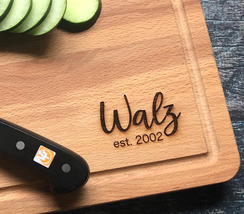 Personalized Wood Cutting Board