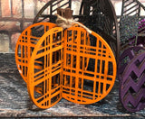 Set of 3 wood pumpkins Decor