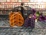 Set of 3 wood pumpkins Decor