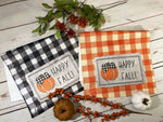 Plaid Fall Kitchen Towel